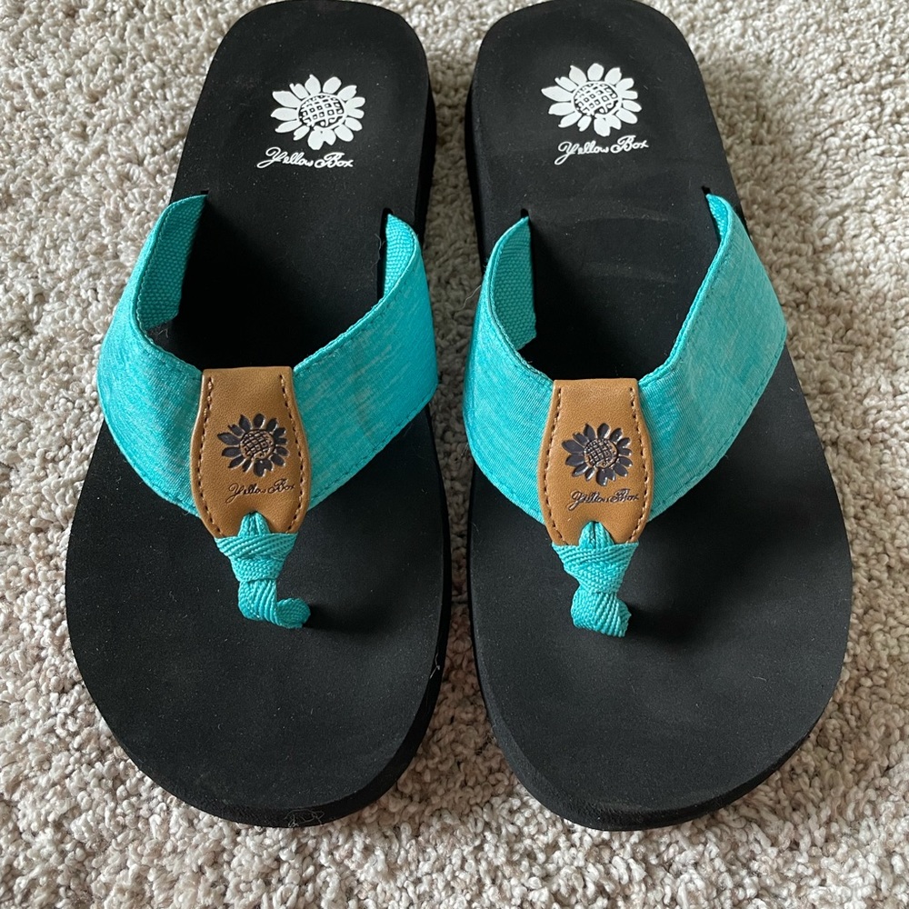 Brand New Yellow Box Flip Flops